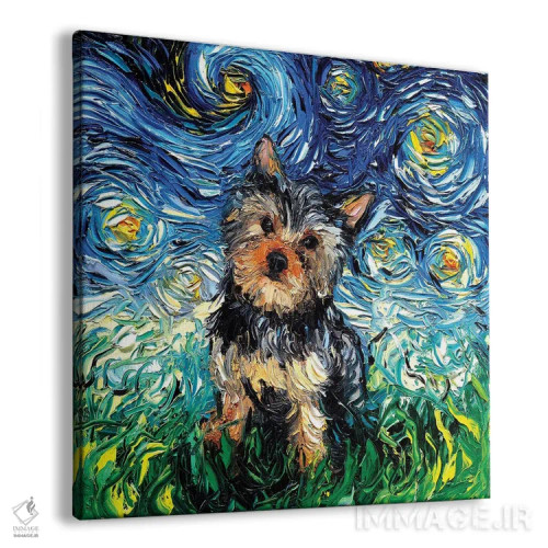 تابلو شب یورکی (یورکشایر تریر) اثر آجا تریر - نمای پرسپکتیو محصول