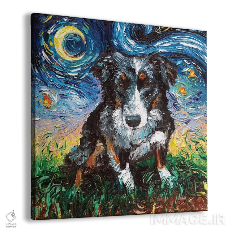 تابلو شب شپرد استرالیایی اثر آجا تریر - نمای پرسپکتیو محصول