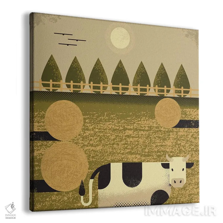 تابلو گاو اثر امر کاریچ - نمای پرسپکتیو محصول