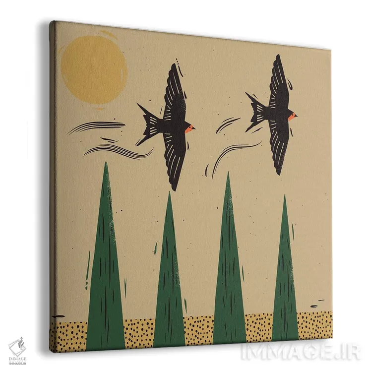 تابلو پرواز اثر امر کاریچ - نمای پرسپکتیو محصول