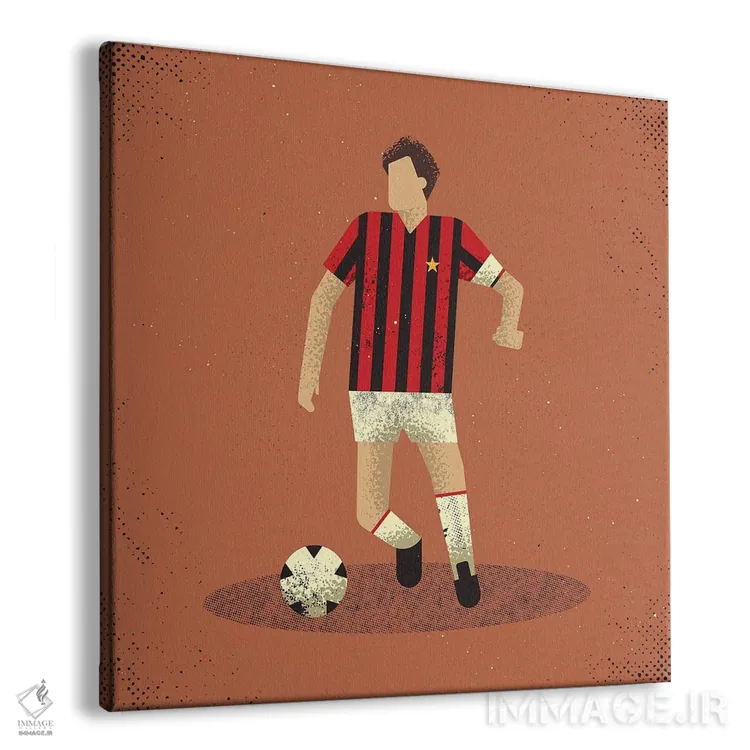 تابلو فرانکو بارزی (فوتبالیست ایتالیایی) اثر امر کاریچ - نمای پرسپکتیو محصول
