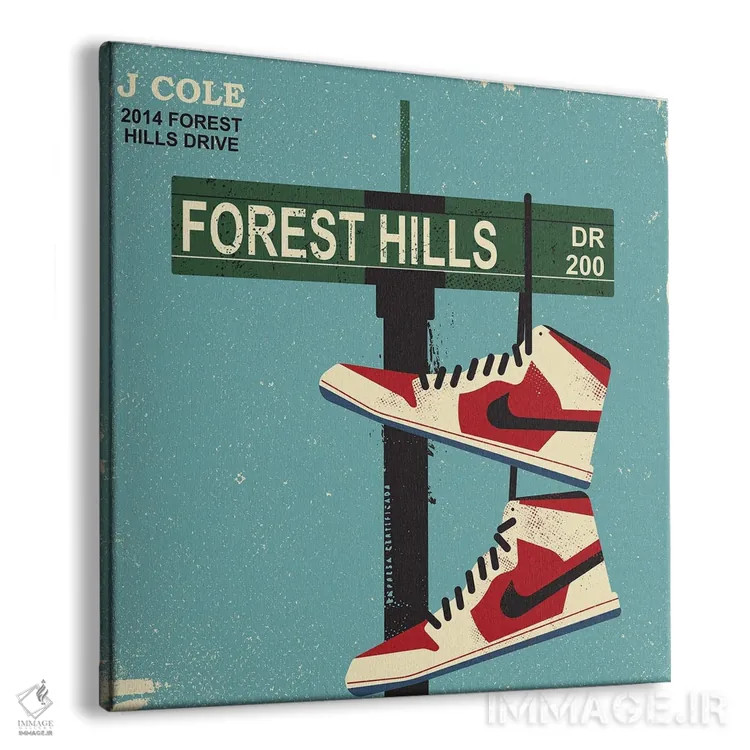 تابلو جی کول - خانه فارست هیلز ۲۰۱۴ (آلبوم موسیقی) اثر امر کاریچ - نمای پرسپکتیو محصول