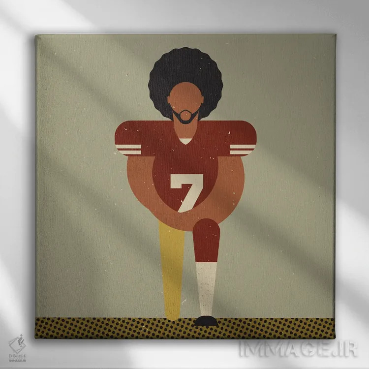 تابلو کالین کاپرنیک (ورزشکار آمریکایی) اثر امر کاریچ - نمای روبهرو روی دیوار