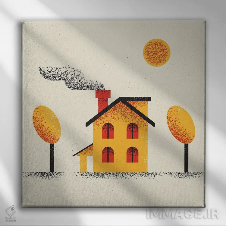 تابلو خانه اثر امر کاریچ - نمای روبهرو روی دیوار