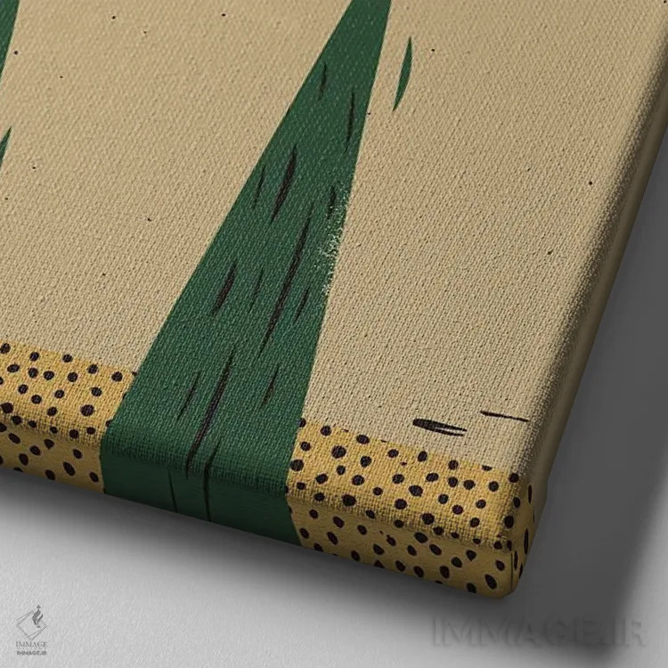 تابلو پرواز اثر امر کاریچ - نمای نزدیک بافت بوم