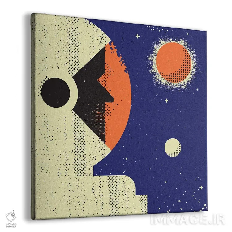 تابلو فضانورد اثر امر کاریچ - نمای پرسپکتیو محصول