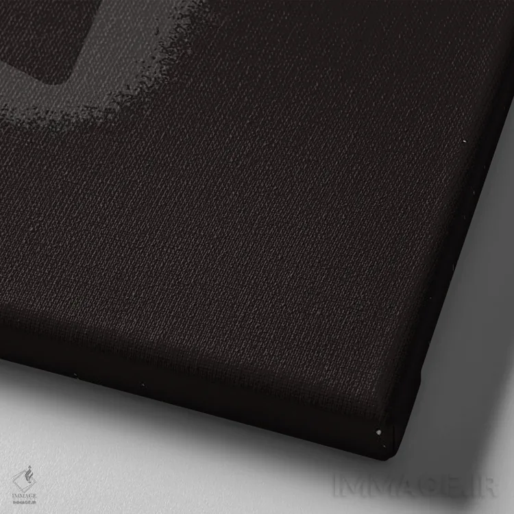 تابلو جی زی - آلبوم سیاه (آلبوم موسیقی) اثر امر کاریچ - نمای نزدیک بافت بوم