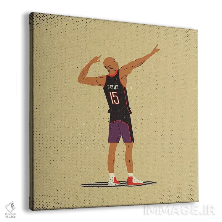 تابلو وینس کارتر (بازیکن بسکتبال) اثر امر کاریچ - نمای پرسپکتیو محصول