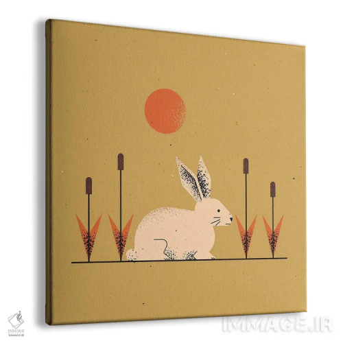 تابلو خرگوش سفید اثر امر کاریچ - نمای پرسپکتیو محصول
