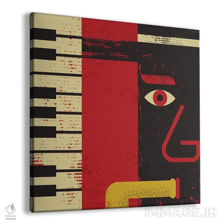 تابلو جاز (موسیقی) اثر امر کاریچ - نمای پرسپکتیو محصول