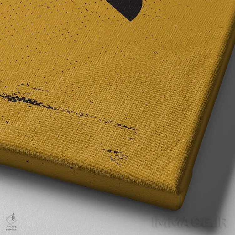 تابلو خروس اثر امر کاریچ - نمای نزدیک بافت بوم