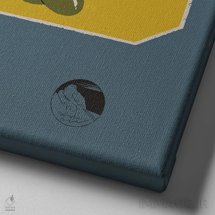 تابلو سارباورها (ماهی) اثر امر کاریچ - نمای نزدیک بافت بوم