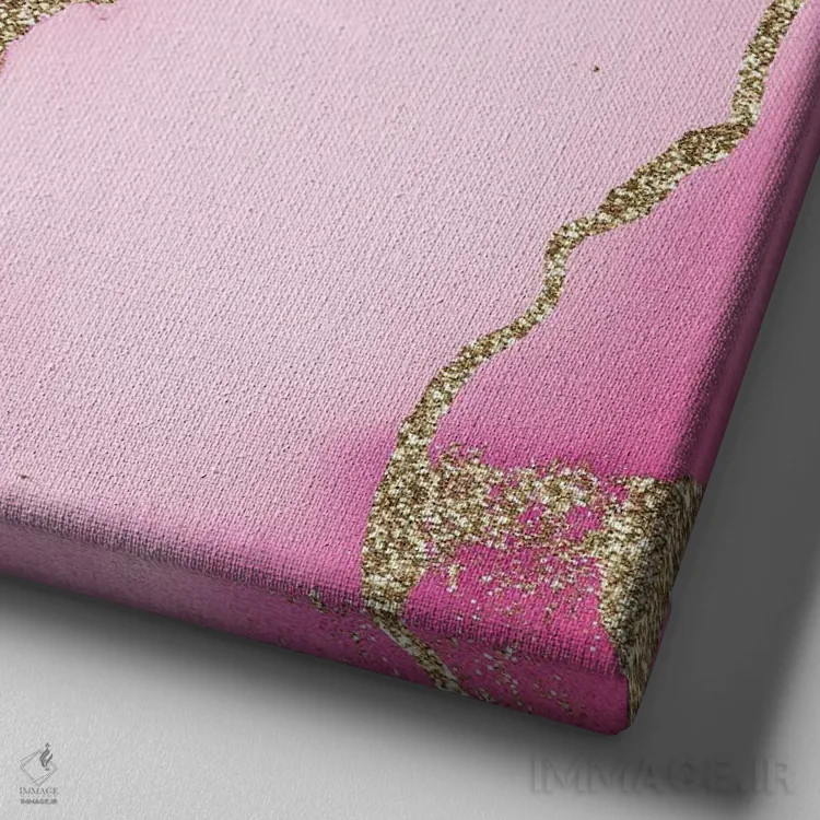 تابلو بافت درخشان و تلالؤ عقیق شماره ۵ اثر آلوک دیزاین - نمای نزدیک بافت بوم