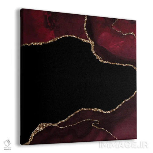 تابلو بافت عقیق زرگنده شرابی شماره ۴ اثر آلوک دیزاین - نمای پرسپکتیو محصول