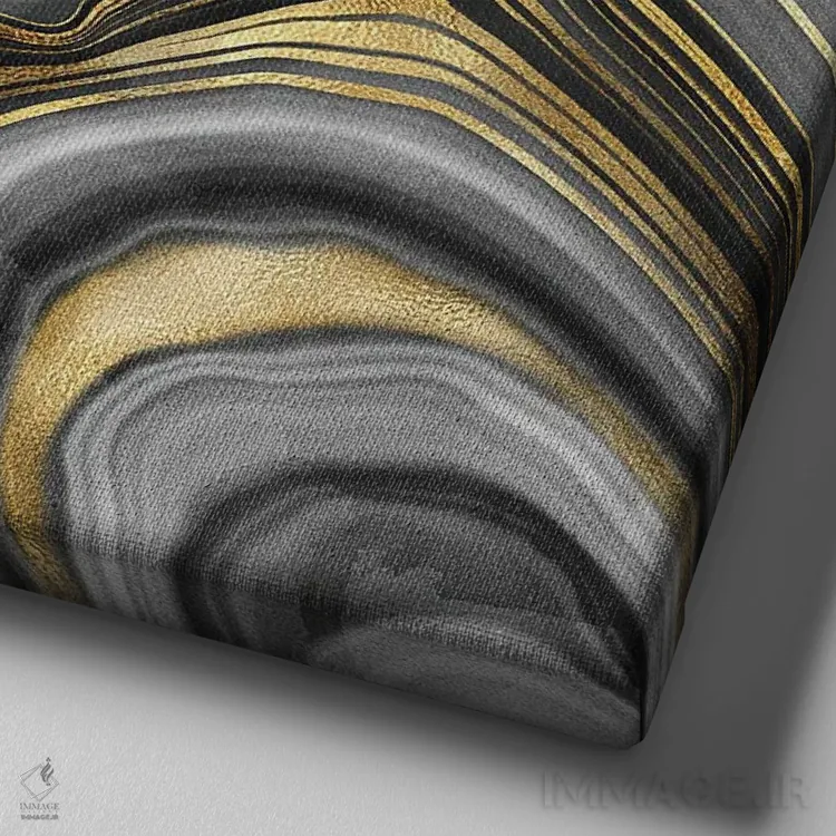 تابلو بافت عقیق شماره ۱۰ اثر آلوک دیزاین - نمای نزدیک بافت بوم