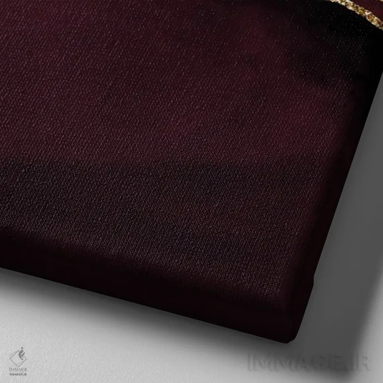 تابلو بافت عقیق زرگنده شرابی شماره ۵ اثر آلوک دیزاین - نمای نزدیک بافت بوم