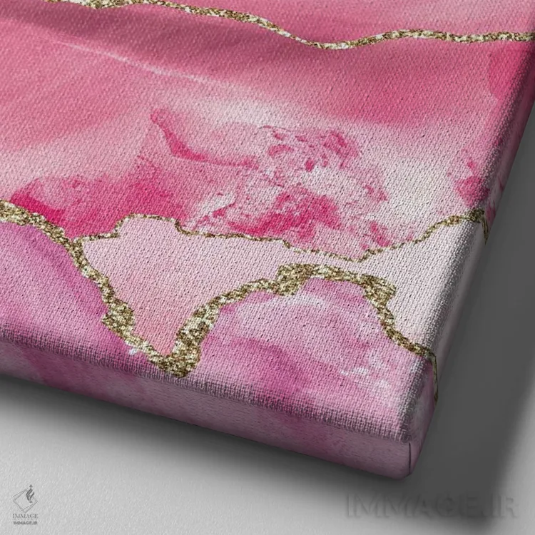 تابلو بافت درخشان و تلالؤ عقیق شماره ۶ اثر آلوک دیزاین - نمای نزدیک بافت بوم