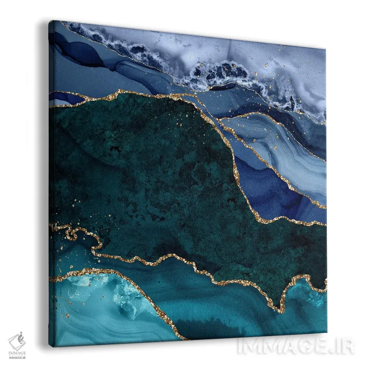 تابلو بافت عقیق طاووسی شماره ۲ اثر آلوک دیزاین - نمای پرسپکتیو محصول