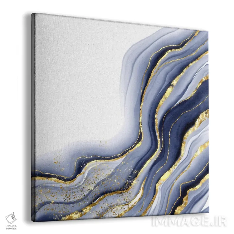 تابلو بافت عقیق آبی درخشان شماره ۱۳ اثر آلوک دیزاین - نمای پرسپکتیو محصول