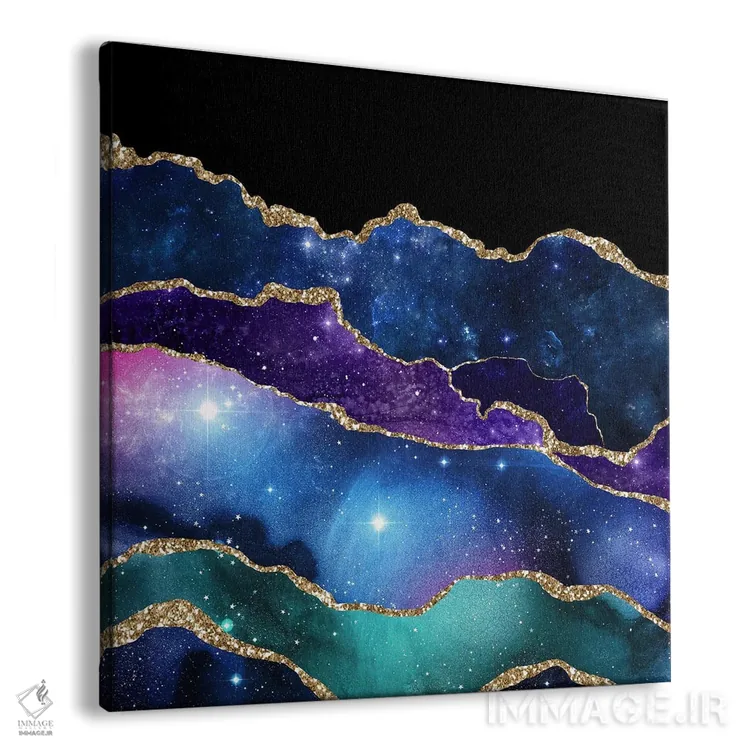 تابلو بافت عقیق ستارهای شماره ۲ اثر آلوک دیزاین - نمای پرسپکتیو محصول