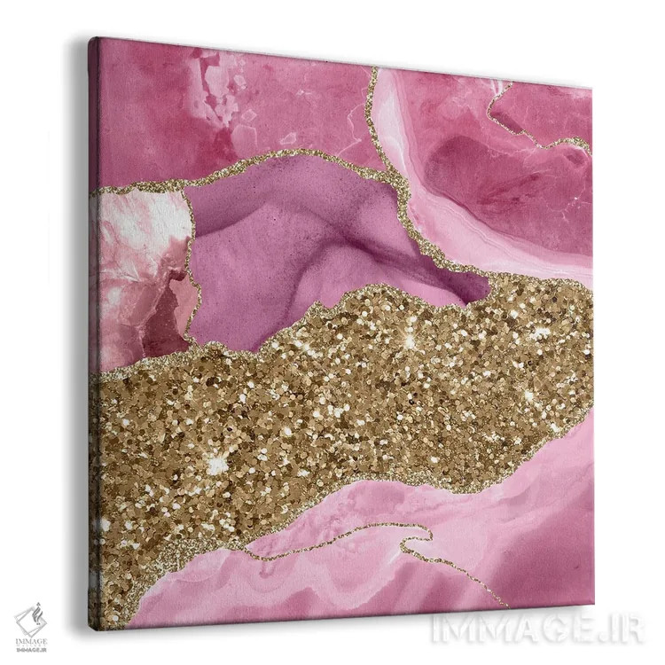 تابلو بافت درخشان و تلالؤ عقیق شماره ۱۲ اثر آلوک دیزاین - نمای پرسپکتیو محصول