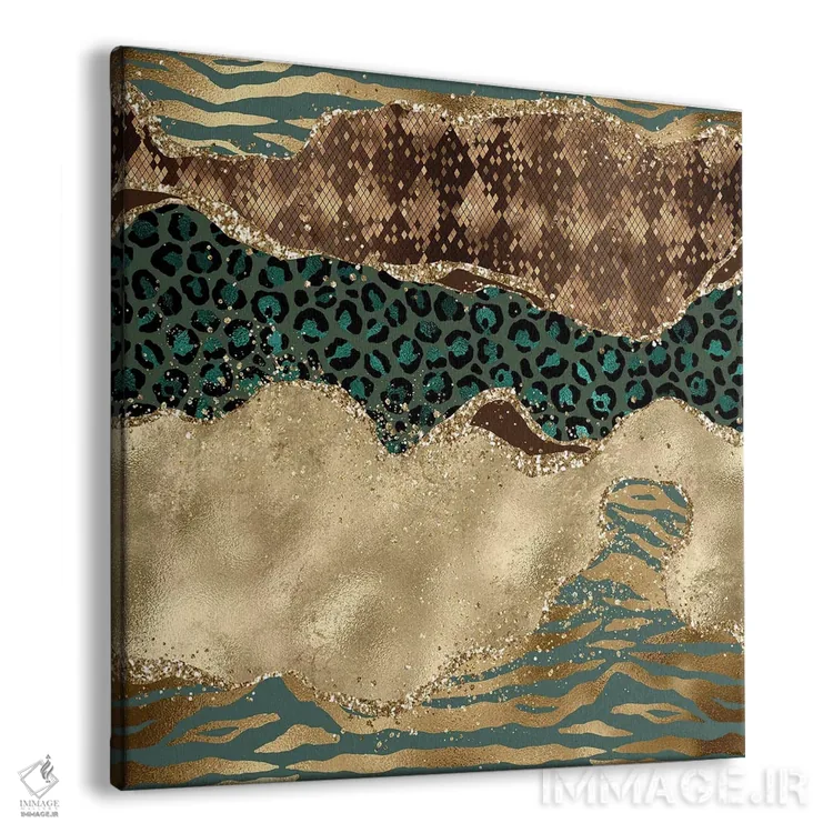تابلو بافت عقیق وحشی براق شماره ۲ اثر آلوک دیزاین - نمای پرسپکتیو محصول