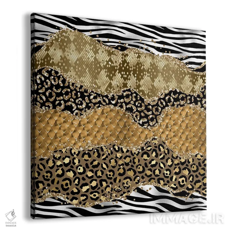 تابلو بافت عقیق وحشی براق شماره ۵ اثر آلوک دیزاین - نمای پرسپکتیو محصول
