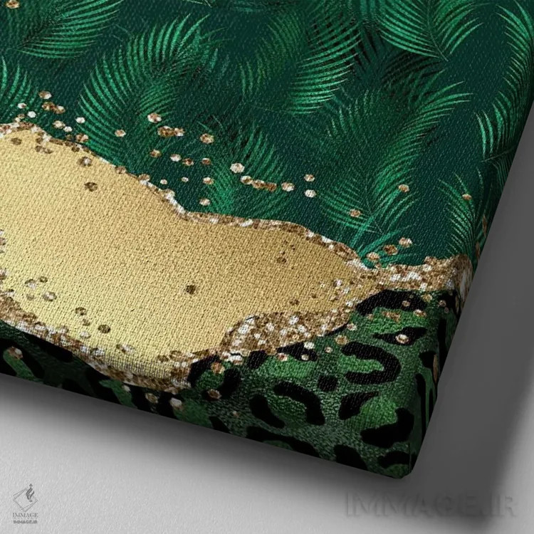 تابلو بافت عقیق وحشی براق شماره ۳ اثر آلوک دیزاین - نمای نزدیک بافت بوم