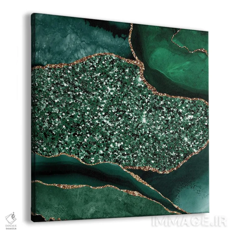 تابلو بافت دریایی اکات درخشان XIII اثر آلوک دیزاین - نمای پرسپکتیو محصول