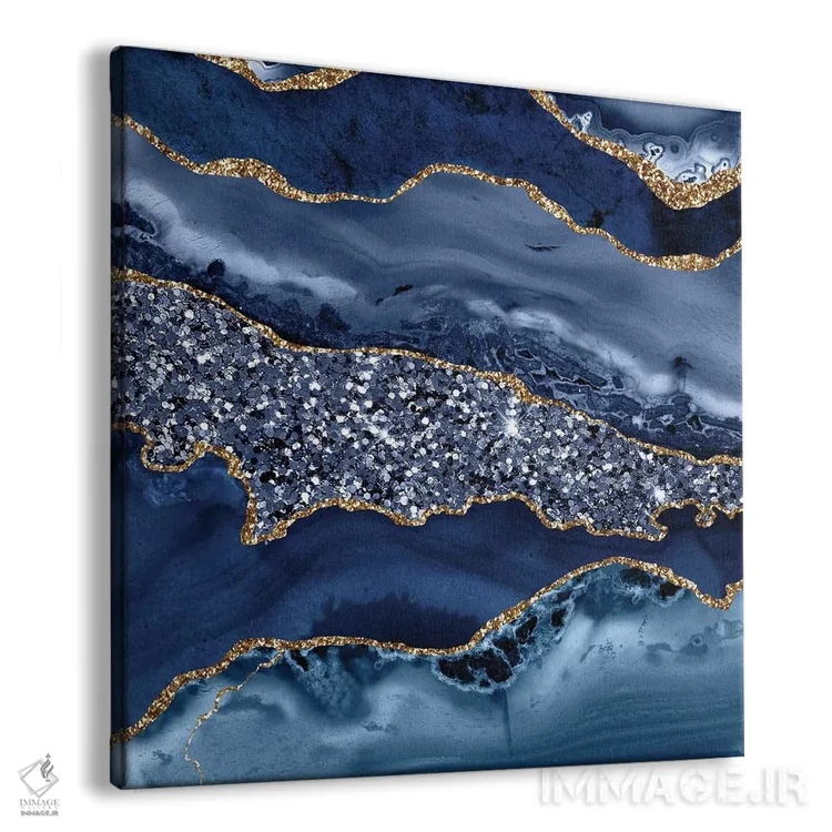 تابلو بافت دریایی اکات درخشان VII اثر آلوک دیزاین - نمای پرسپکتیو محصول