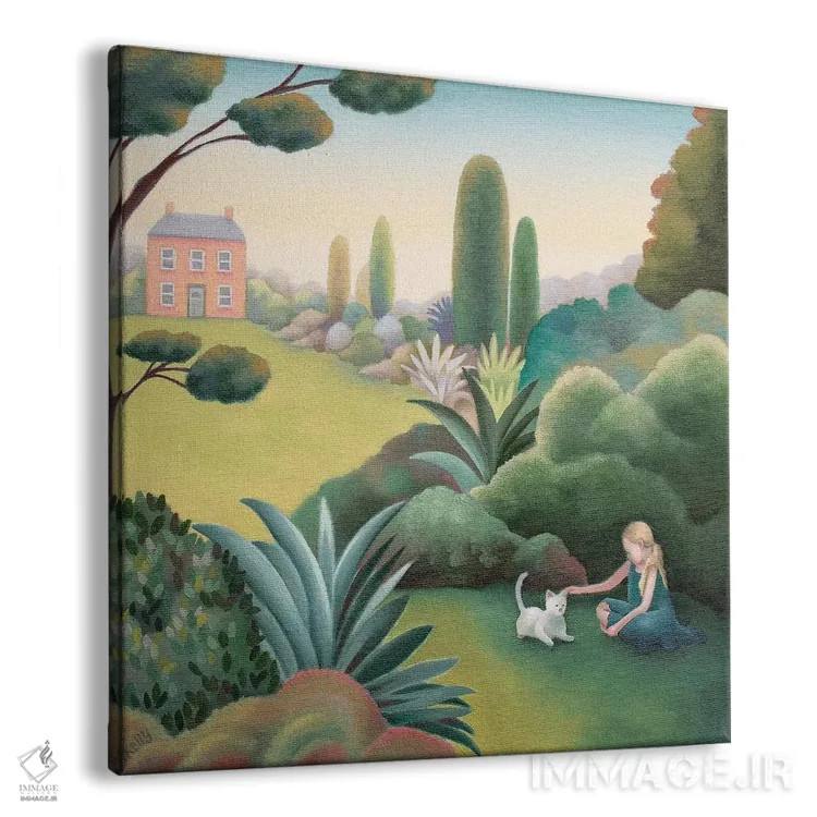 تابلو بچهگربه شیرین اثر آنتوانت کلی - نمای پرسپکتیو محصول