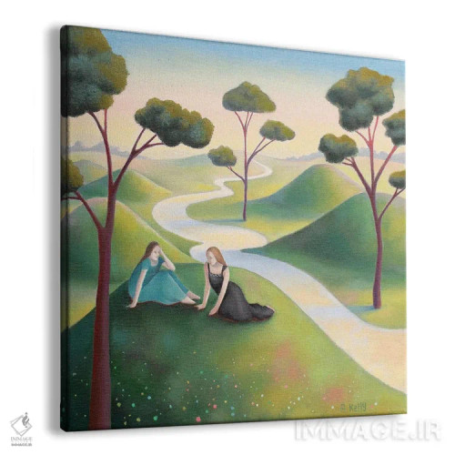 تابلو دو دوست اثر آنتوانت کلی - نمای پرسپکتیو محصول