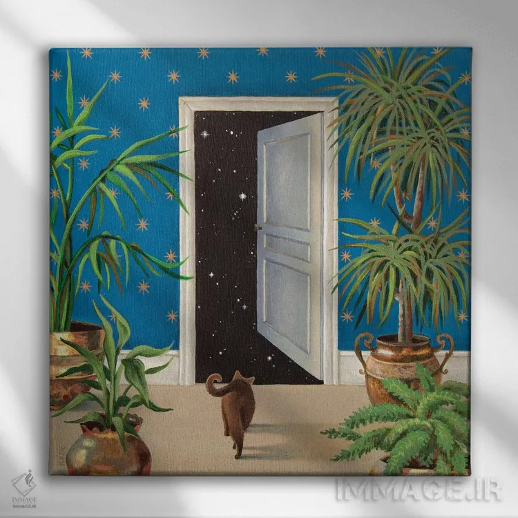 تابلو فقط در حال عبور اثر آنتوانت کلی - نمای روبهرو روی دیوار