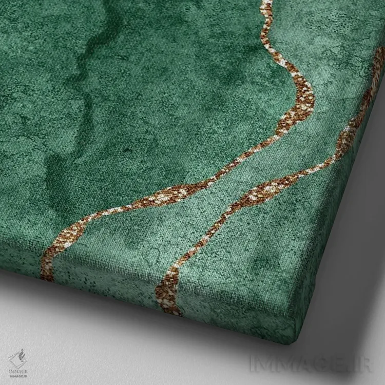 تابلو بافت دریایی اکات درخشان XIV اثر آلوک دیزاین - نمای نزدیک بافت بوم