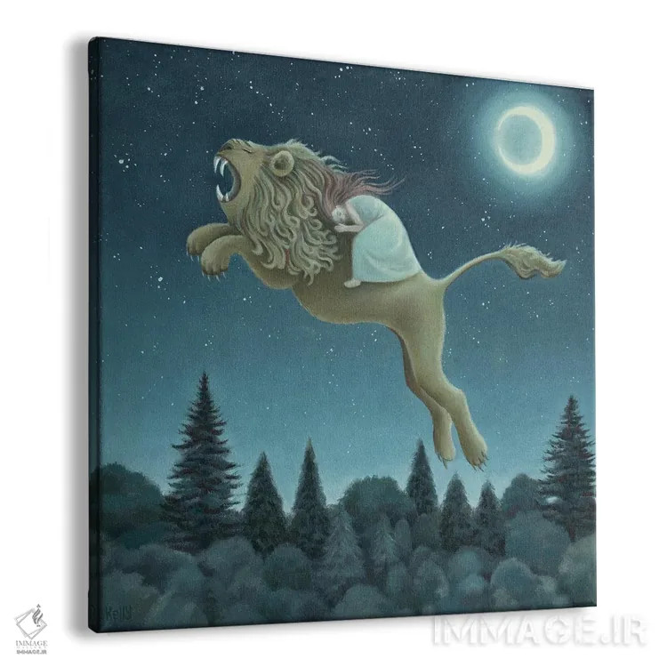 تابلو مسافران ستارگان اثر آنتوانت کلی - نمای پرسپکتیو محصول