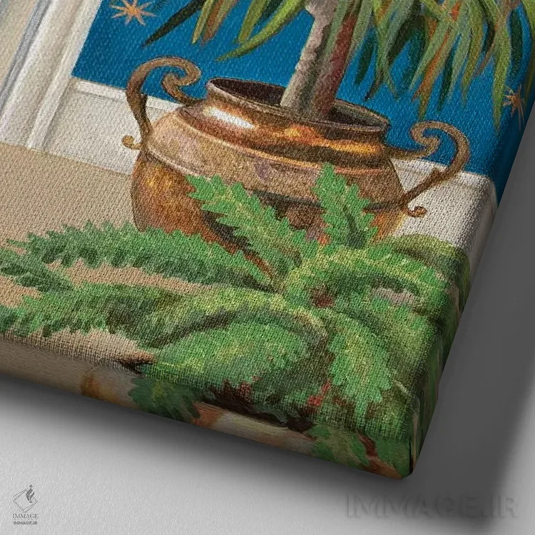 تابلو فقط در حال عبور اثر آنتوانت کلی - نمای نزدیک بافت بوم