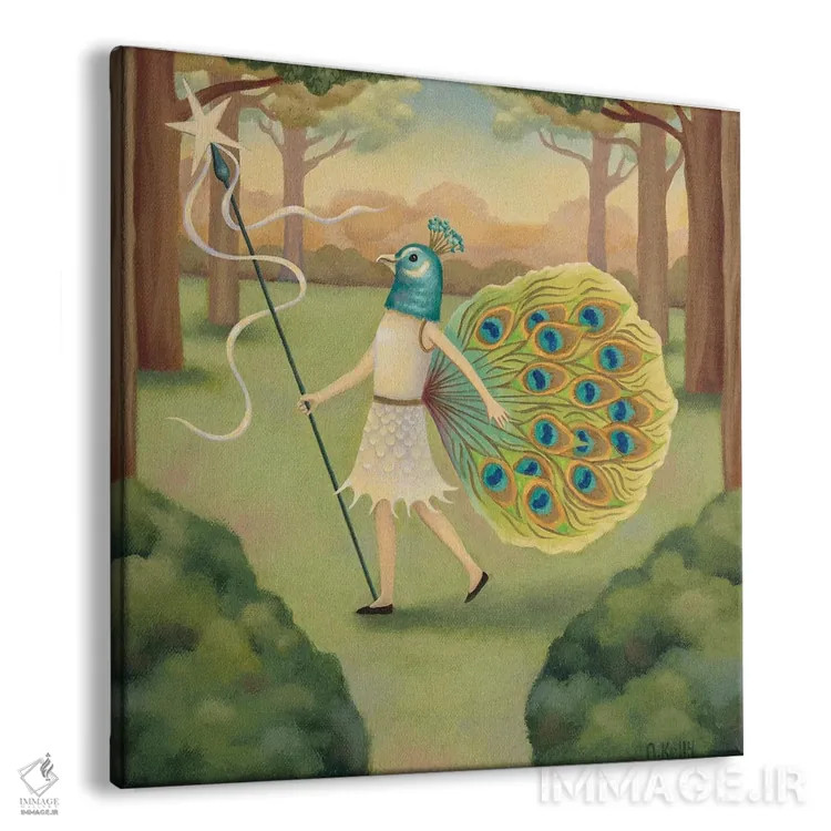 تابلو دختر پرنده اثر آنتوانت کلی - نمای پرسپکتیو محصول