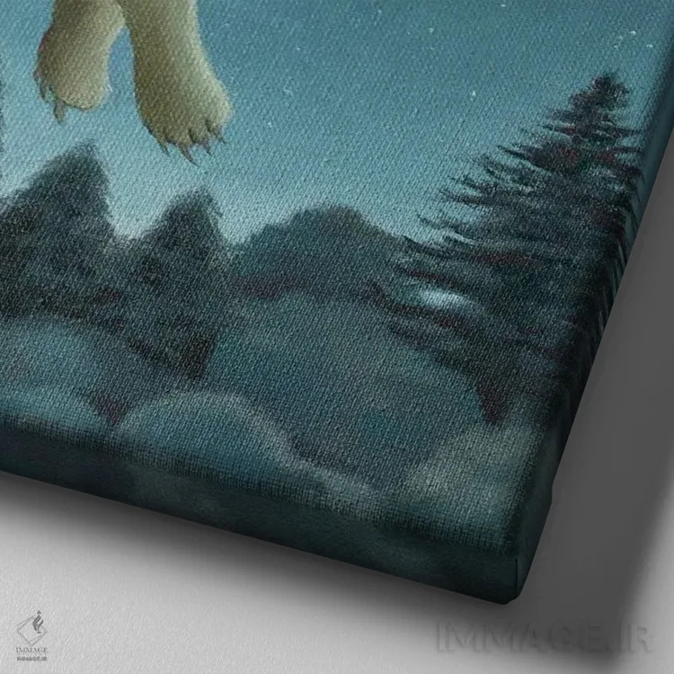 تابلو مسافران ستارگان اثر آنتوانت کلی - نمای نزدیک بافت بوم