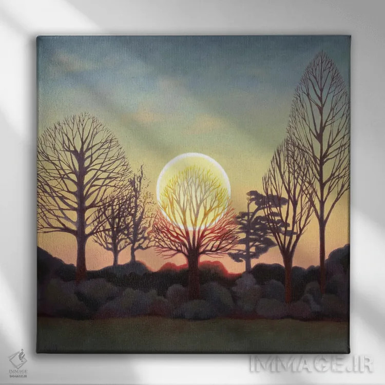 تابلو اینجا و اکنون اثر آنتوانت کلی - نمای روبهرو روی دیوار