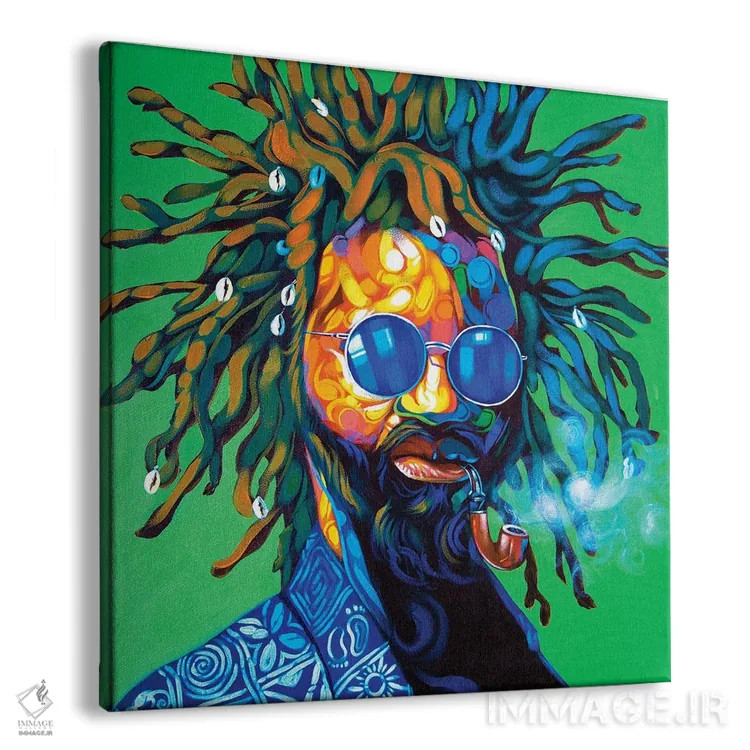 تابلو مرد فولاباور اثر آکینتایو آکینتوبی - نمای پرسپکتیو محصول