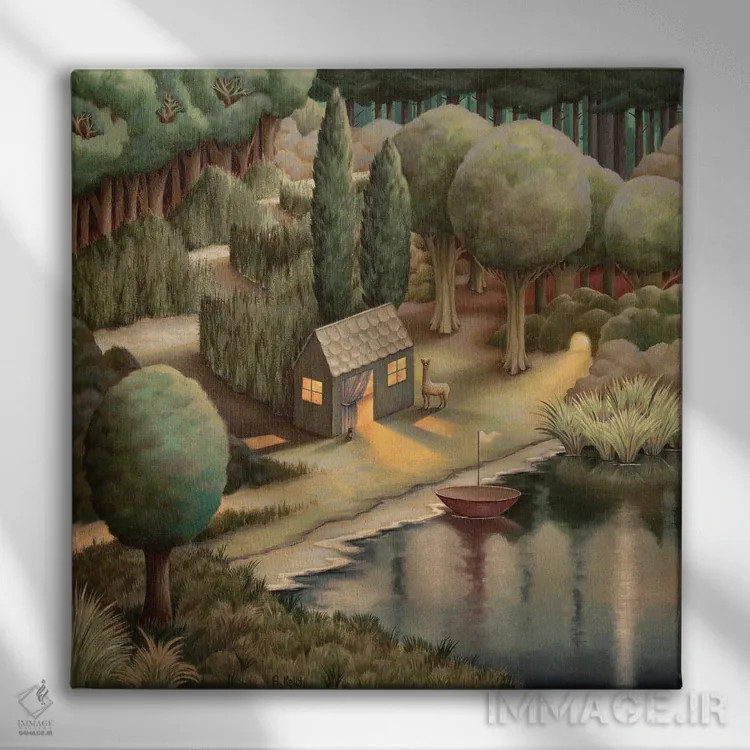 تابلو خلیج ماه ستاره اثر آنتوانت کلی - نمای روبهرو روی دیوار