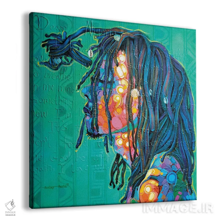 تابلو میان رنگها اثر آکینتایو آکینتوبی - نمای پرسپکتیو محصول