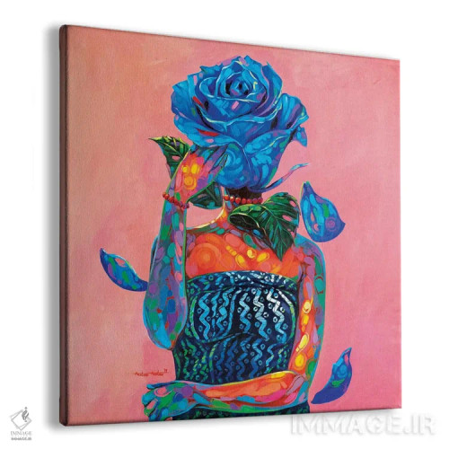 تابلو بانوی آبی اثر آکینتایو آکینتوبی - نمای پرسپکتیو محصول