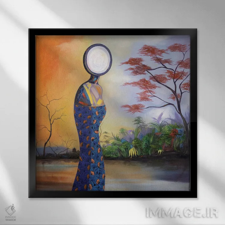 تابلو تداوم اثر آکینتایو آکینتوبی - نمای قابدار مشکی