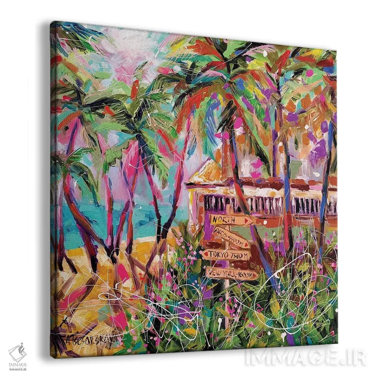 تابلو بهشت اثر آلیاکساندرا تسسارسکایا - نمای پرسپکتیو محصول