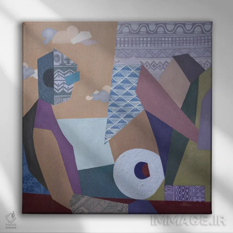 تابلو بدون عنوان III اثر آکینتایو آکینتوبی - نمای روبهرو روی دیوار