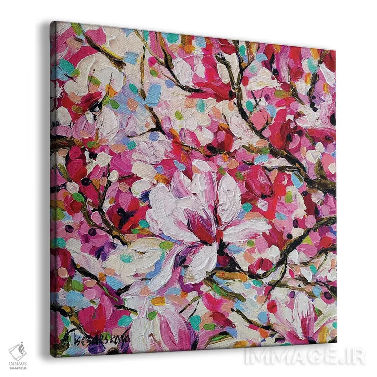 تابلو مزرعه مگنولیاها اثر آلیاکساندرا تسسارسکایا - نمای پرسپکتیو محصول