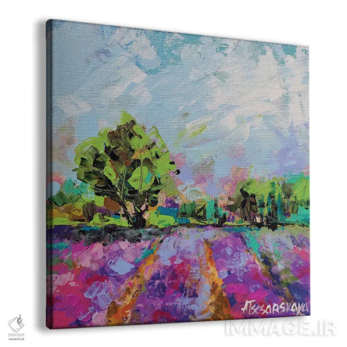 تابلو اسطوخودوس (گیاه) اثر آلیاکساندرا تسسارسکایا - نمای پرسپکتیو محصول