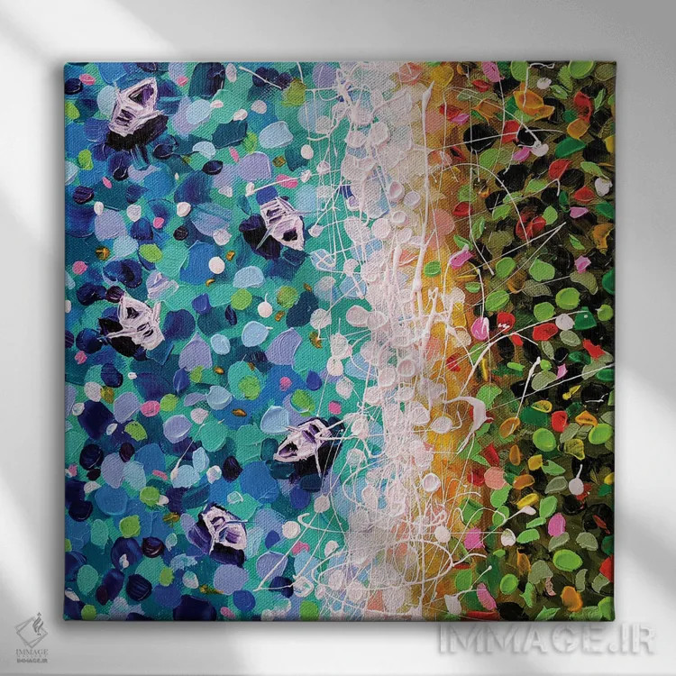 تابلو حس تابستانی ۱ اثر آلیاکساندرا تسسارسکایا - نمای روبهرو روی دیوار