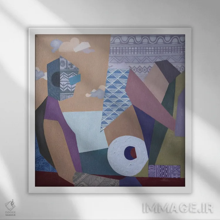 تابلو بدون عنوان III اثر آکینتایو آکینتوبی - نمای قابدار سفید